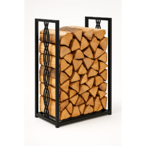 Deco Frame – nowoczesny metalowy stojak na drewno do ogrodu i tarasu